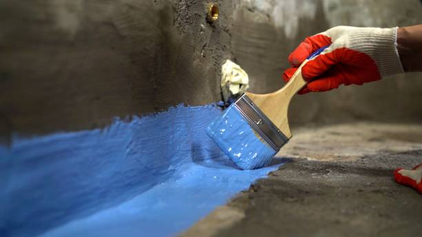 Commercial Waterproofing project at a Bethel, WA business property by SJ Waterproofing Pros